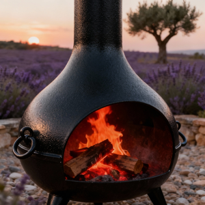Brasero Ron, robuste, résistant aux intempéries, en forme d'ampoule, idéal pour les propriétaires de maisons rurales françaises, parfait pour les champs de lavande de la Provence - Product Image 5
