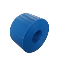 Manchon de roulement en nylon plastique anti-friction personnalisé, coussinet bleu en UHMWPE avec services d'extrusion et de découpe