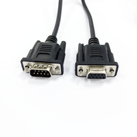 Cable de Video DB9 D-SUB de 9 Pines a Terminal S Mini Din de 8 Pines, Cable de Comunicación RS232 Mini Din de 8 Pines MD 8P para Programación PLC para PC