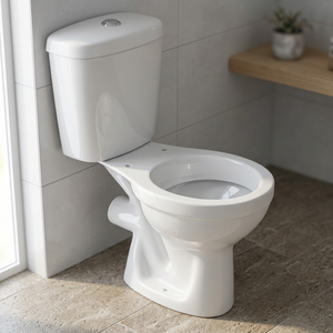 Modern Two Piece Washdown Toilet Floor Mounted Dual Flush Ceramic Bathroom Water Closet WC Set - Product Image 5