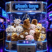 Vente en gros de mini jouets en peluche licorne et pégase, animaux en peluche doux pour machines à griffes, prix d'arcade et recharges pour machines à grue