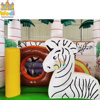 Structure Gonflable Professionnelle de Qualité Commerciale 4x4m en PVC avec Souffleur et Kit de Réparation, Garantie 3 Ans pour la Location de Fêtes