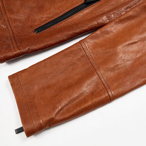 Veste en faux cuir pour hommes Automne 2025 Manteau imperméable à fermeture éclair Veste de moto vintage classique vente en gros - Product Image 2