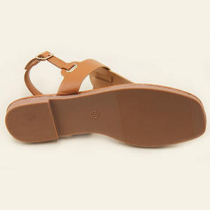 Sandalias femeninas para exteriores superventas personalizadas último verano suela blanda y hebilla cordones planos artesanales - Product Image 6