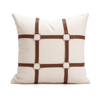 Housse de coussin géométrique moderne, taie d'oreiller tissée de luxe pour la maison, l'hôtel, le canapé, le salon, housse décorative douce