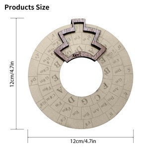 Outil de musique en bois, instrument de musique, fabricant de mélodies en bois, roue du cercle des quarts, roue en bois et outil éducatif musical - Product Image 3