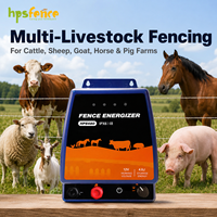 HPSFENCE ODM OEM HPS480 Elektrische Omheining Energizer 12V 4.8J IPX6 Omheining Energie-eenheid voor Paardenweide Veiligheidsbeheer Gebruik Gereedschapset