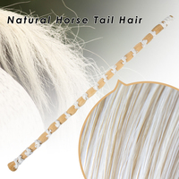 NAOMI Vrac 500g 80cm Longueur Crin de Cheval Queue de Cheval pour Archet de Violon Crin de Mongolie