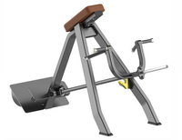Machine commerciale d'entraînement de force de dos incliné de rangée de barre en T supportée par la poitrine chargée par plaque avec poignées multi-grille pour le gymnase à la maison