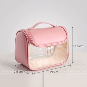Clear Zipper PVC <b>Makeup</b> <b>Case</b> for Bag Multipurpose Travel Portable Cosmetic Organizer Large Capacity Storage Bag - Product Image 2
