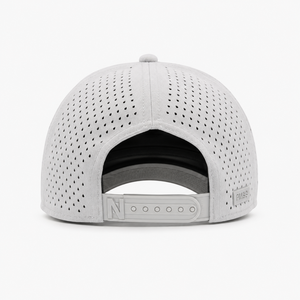 Casquette de golf blanche perforée au laser, respirante, à visière incurvée, réglable, avec logo personnalisé, vente <span class=keywords><strong>en</strong></span> gros, OEM - Product Image 3