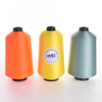 Hilo Texturizado 100% Poliéster 150D/1 300D/1 Hilo De Coser Para Remalladora Para Prendas De Vestir Teñido Estampado Hilo De Remalle Hilo Crudo