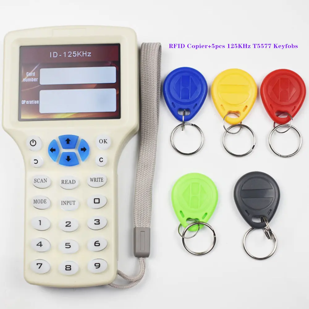 RFID NFC copiadora de tarjeta de lector y escritor de duplicador 10 frecuencia programador IC tarjetas de identificación