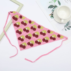 Crochet Hair Bandana Head fazzoletto Little cherry Crochet Bandana sciarpe fascia <span class=keywords><strong>per</strong></span> capelli sciarpa <span class=keywords><strong>per</strong></span> capelli lavorata a maglia Headwrap <span class=keywords><strong>per</strong></span> le donne ragazze - Product Image 3