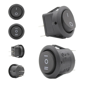 Interruptor Basculante LED Redondo de 20 mm y <span class=keywords><strong>12</strong></span> V, 2 Pines, Encendido/Apagado, Impermeable, para Automóvil, Camión, Motocicleta, Barco - Product Image 2