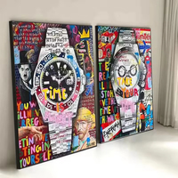 Affiches de montre pop art modernes populaires et peintures à l'huile rue graffiti art mural bureau ou décor à la maison