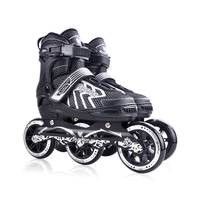 Patins à roulettes en ligne à trois roues pour enfants, vente chaude, sans lumières clignotantes