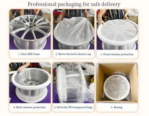 Jantes forgées personnalisées en alliage d'aluminium de 22, 24, 26 pouces à 5/6 trous pour voiture de luxe - Product Image 6