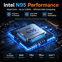 Laptop Genggam Saku Kecil 5.7 Inci Laris Manis, Windows 11 Intel N95 16+512GB SSD Layar Sentuh, Cocok untuk Pendidikan Pelajar