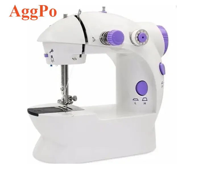 Electric Mini Sewing Machine Portable Home Electric Garment Sewing Machine Handheld Clothes Maker Double Speed Cloth Stitching