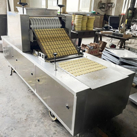 Ligne de Production Automatique de Biscuits au Beurre et Cookies – Petite Machine à Mouler et Déposer par Arbre Rotatif Type Sandwich