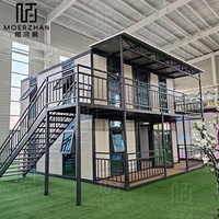 Maison mobile préfabriquée en acier léger de 20 pieds et 40 pieds, 2, 3, 4, 5 chambres, pliable, extensible, mini maison conteneur, villa préfabriquée de luxe