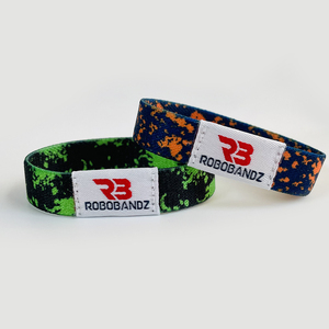Bracelets NFC en tissu élastique réutilisables / <span class=keywords><strong>Bracelet</strong></span> RFID tissé extensible <span class=keywords><strong>totwoo</strong></span> <span class=keywords><strong>Bracelet</strong></span> de couple Emballage individuel - Product Image 4