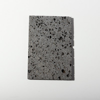Sous-verre rectangulaire classique en pierre naturelle beige et noir, résistant à la chaleur, écologique et durable pour vaisselle et verres