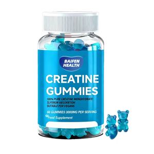 Suplementos OEM/ODM Pré-Treino 5g 6g Creatina Monohidratada Gummy Candy 60 Contagens Complexo Energético para Adultos 2 Gummies - Product Image 1