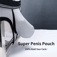 Caleçons ultra-souples pour homme avec pochette extra-large pour pénis, lingerie sexy en modal élastique pour pénis long, spécial gay, boxer érotique U-convexe