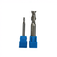 Fraise à bout en carbure monobloc à 2 cannelures en spirale de 3 mm à 12 mm pour la sculpture sur MDF, PVC et la découpe du bois avec revêtement OEM, support pour fraises CNC