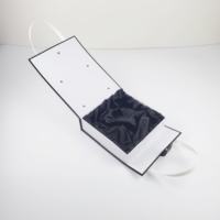 Boîte cadeau magnétique pliable sur mesure en carton rigide avec poignée en ruban, emballage de luxe, échantillon gratuit offert