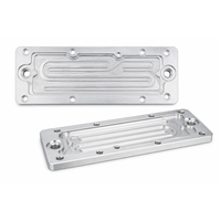 Plaque de refroidissement en aluminium 6082 pour convertisseur de puissance, rainures serpentin, usinage CNC de pièces industrielles sur mesure à tolérance stricte