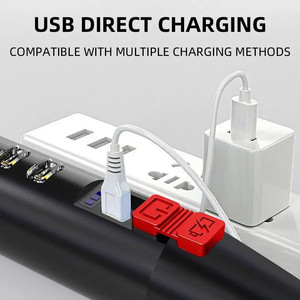 ไฟฉายแรงสูงแบบพกพา ชาร์จ USB สำหรับกิจกรรมกลางแจ้ง ไฟฉายทรงไม้เบสบอล สำหรับการลาดตระเวนรักษาความปลอดภัย - Product Image 5