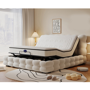 Minimalist Chiropractic <strong>Bed</strong> Adjustable <strong>Backrest</strong> <strong>Bed</strong> Frame <strong>for</strong> Electric Adjustable Queen Size Puff <strong>Beds</strong> - Product Image 1