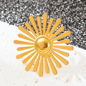 18K Vàng titan thép retro phong cách thép không gỉ nhẫn bán buôn mở không thấm nước thời trang vòng cho Unisex hợp thời trang vòng - Product Image 4