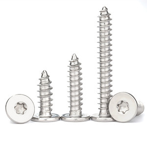 สกรูเกลียวปล่อยหัว Torx แบนพิเศษ คุณภาพสูง ยี่ห้อ NINDEJIN เกรด A2-70 ผลิตจากเหล็กกล้าไร้สนิม 304 - Product Image 2
