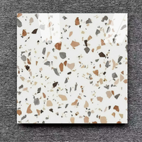 Carreaux de sol en terrazzo multicolores 120x120, carreaux de céramique brillants émaillés pour sol 60x60, céramique de Guangzhou, Chine