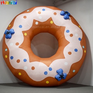 Mới được thiết kế tùy chỉnh quảng cáo Inflatable mô hình thực phẩm Đảng Inflatable Donut thiết kế bơm hơi khổng lồ bagel với cà phê - Product Image 1