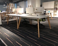 En Bois massif Blanc Italien Nordique 2022 Moderne 6 8 2 4 Personne Ordinateur Bureau Poste de Travail Bureau Partition
