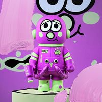 POPMART MEGA SPACE MOLLY 400% JON BURGERMAN SPACE CADETS CASH Аниме-фигурки, куклы, декор для дома, таинственные коробки, коллекционные фигурки