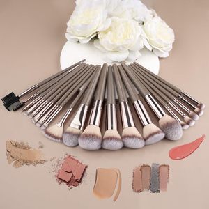 Ensemble de 15 pinceaux de maquillage professionnels avec sac pour le visage, les sourcils, les fards à paupières, le fond de teint - Cadeaux de Noël et de Thanksgiving - Product Image 6