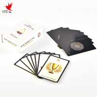 Jeu de cartes Oracle de haute qualité de 78 cartes, logo personnalisé, doré à l'or fin, boîte magnétique, papier imprimé écologique, carte de tarot