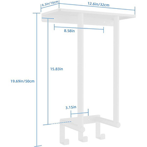 Porte-serviettes de salle de bain moderne en acier inoxydable Crochets de rangement sans poinçon pour baignoire et toilette Design transfrontalier - Product Image 3