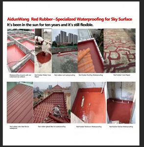 Pintura Impermeable de Goma Roja, Revestimiento Impermeabilizante Altamente Elástico y Resistente a las Grietas para Techos de Concreto - Product Image 6