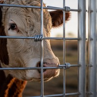 Panneaux de clôture en fil d'acier galvanisé de haute qualité pour bétail, rouleaux de clôture tissée pare-vent pour usage agricole, traitement par pliage pour la réduction du vent