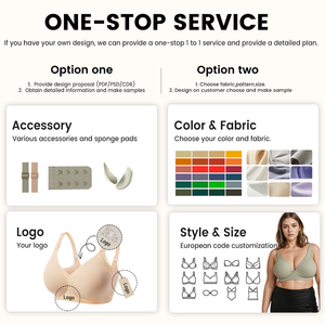 Có Thể Điều Chỉnh Dây Đeo Đầy Đủ Vòng Cup Đẩy Lên Bralette Thoáng Khí Hàng Ngày Wearsoft Hỗ Trợ Áo Ngực Thoải Mái Nhà Mặc - Product Image 6