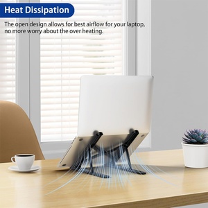 Nuevo Soporte Ergonómico de Plástico para Portátil y Elevador Ajustable para Portátiles de 10-15.6 Pulgadas - Product Image 5