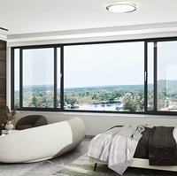 Ventana Corredera de Aluminio Ultrafina de 6 Vías Serie 120 |   Resistencia al Viento y al Agua de Grado Tifónico |   Diseño de Marco Oculto Panorámico