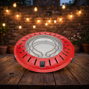 Chauffage électrique mural rouge 500W à élément chauffant PTC, chauffe rapidement, usage domestique - Product Image 2